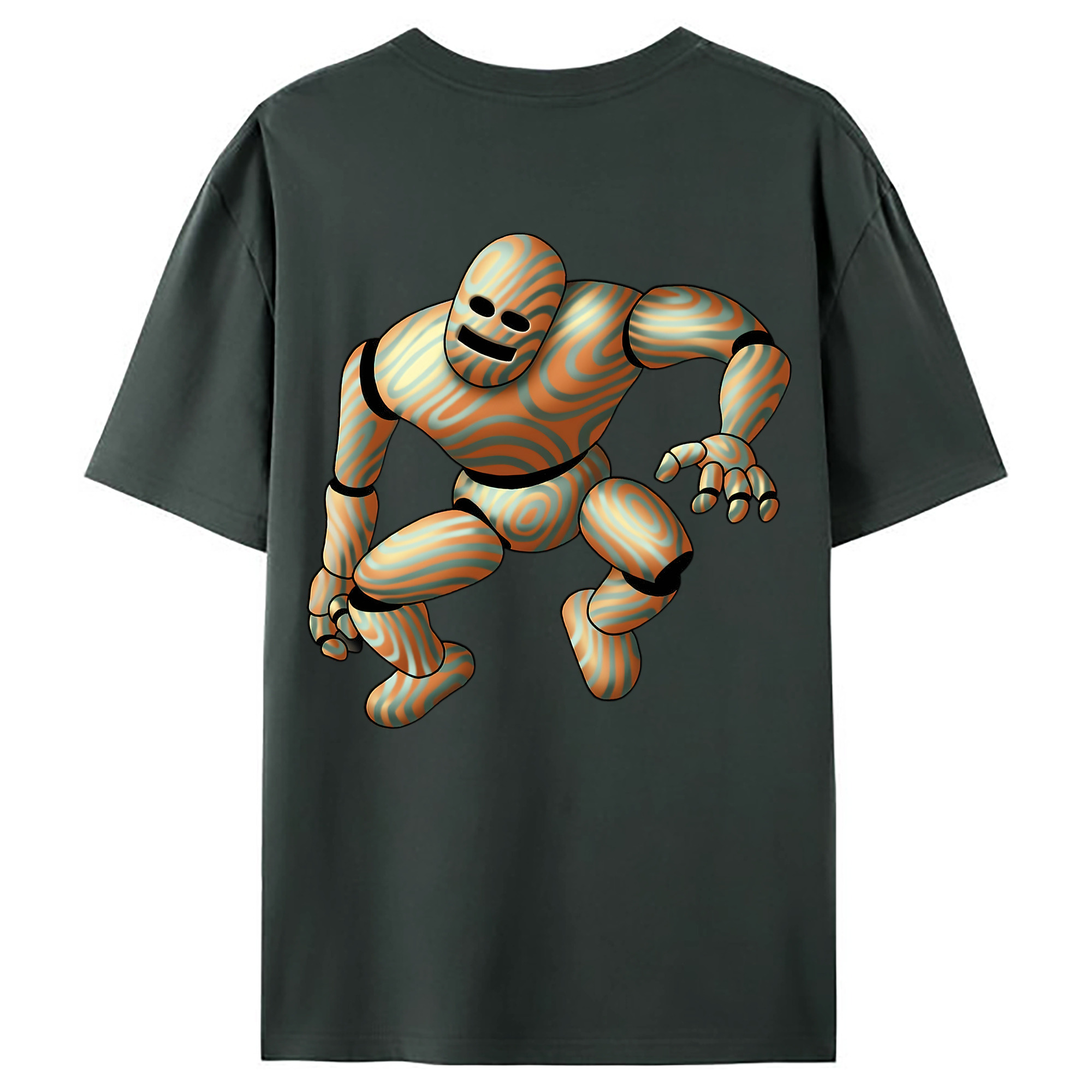 （画像用） ドラゴンクエスト Doragon Kuesuto Dragon Quest 綿100％ メンズ半袖Tシャツ（バックプリント） 通気性